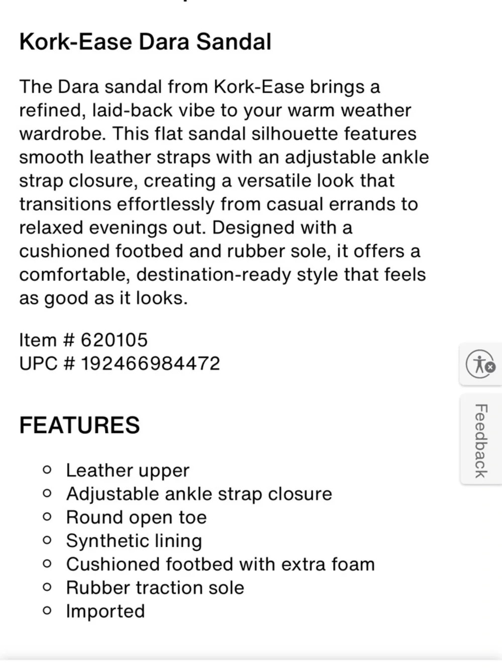 Kork-Ease Dara Ankle Strap Sandal Size 6 - Picture 13 of 13